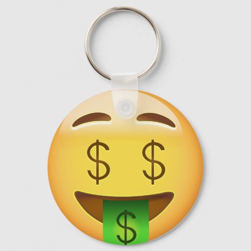 Money_Mouth Face Emoji Keychain