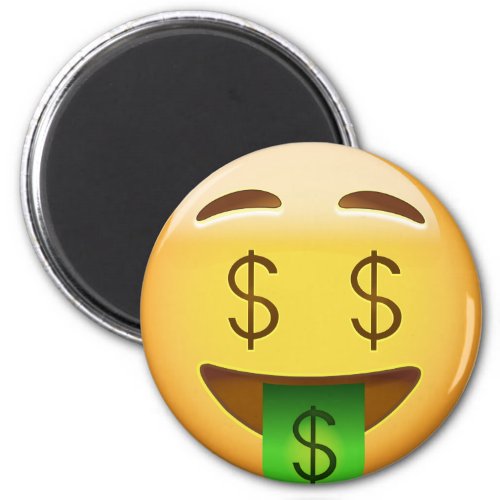 Money_Mouth Face Emoji Magnet