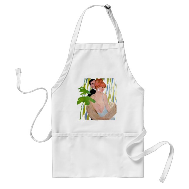 Money On Her Mind Adult Apron (Front)