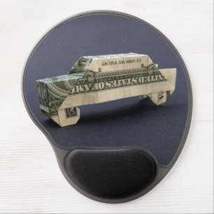 Money Origami Car Gel Mouse Pad