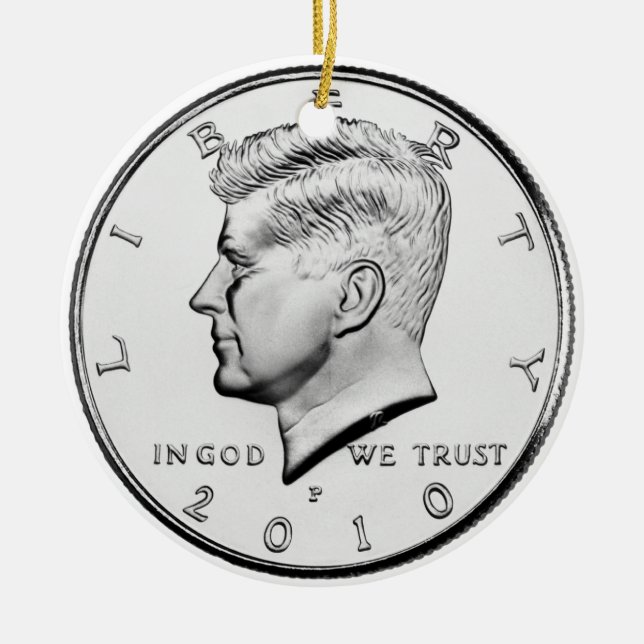 Money Ornament. Ceramic Ornament (Front)