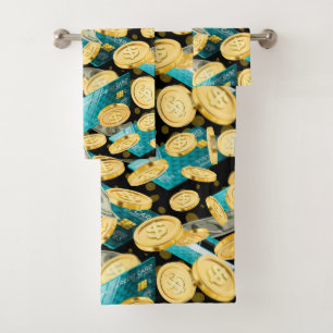 Money Pattern 2 Bath Towel Set