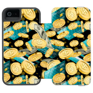 Money Pattern 2 iPhone SE/5/5s Wallet Case