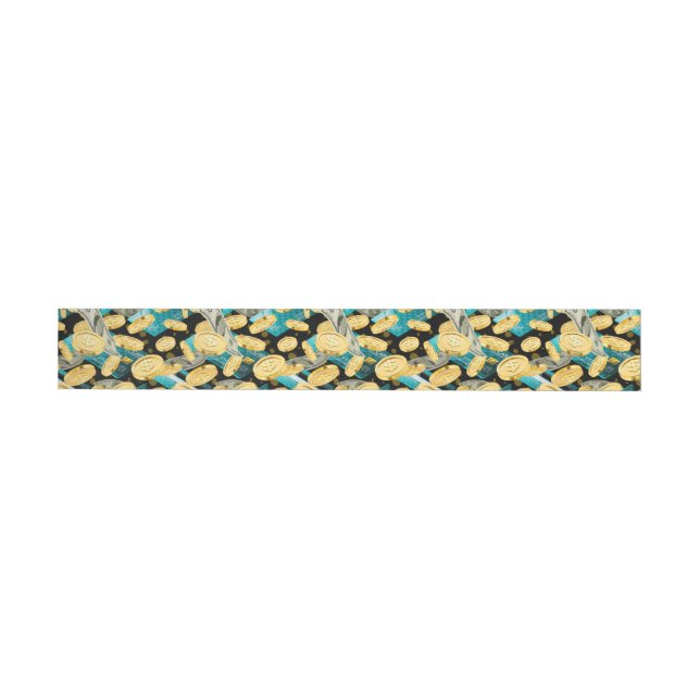 Money Pattern 2 Wrap Around Label (Individual)