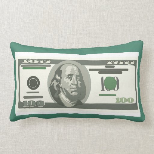 Money Pillows, 100 Dollar Bill Lumbar Pillow | Zazzle