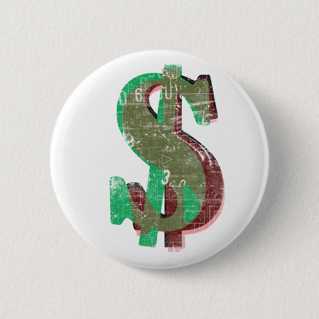 Money Pinback Button (Front)