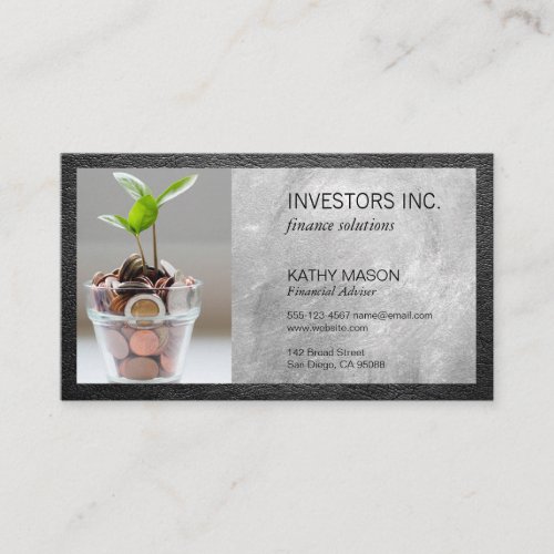 Money Plant  Financial Business Card