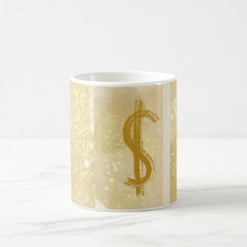 Money Reiki Infused Dollar Symbol Coffee Mug