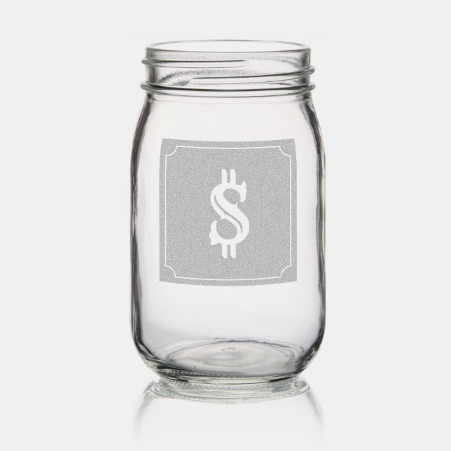 Money Saving Mason Jar (Glassware)