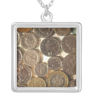 Money Silver Plated Necklace