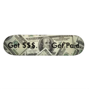 Money Skateboard Deck
