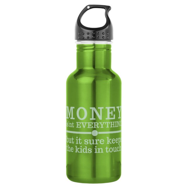 MONEY STAINLESS STEEL WATER BOTTLE (Front)
