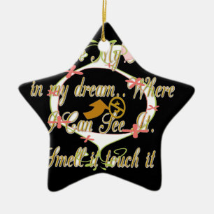 Money talks in my dreams and I love it.png Ceramic Ornament