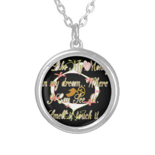 Money talks in my dreams and I love it.png Silver Plated Necklace