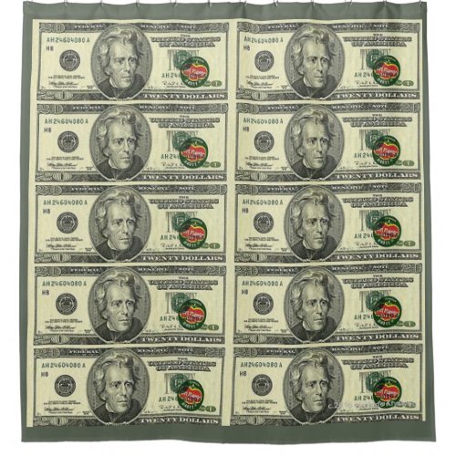 MONEY TIMES MONEY SHOWER CURTAIN