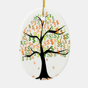 Money Tree Ceramic Ornament