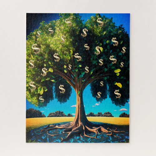 Money Tree Prosperity Wealth Abundance Blessing Jigsaw Puzzle