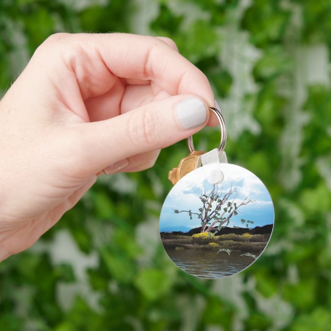 Money Tree With Dollar Bills Keychain (Hand)