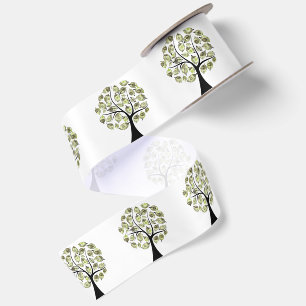 Money Trees on White Satin Ribbon