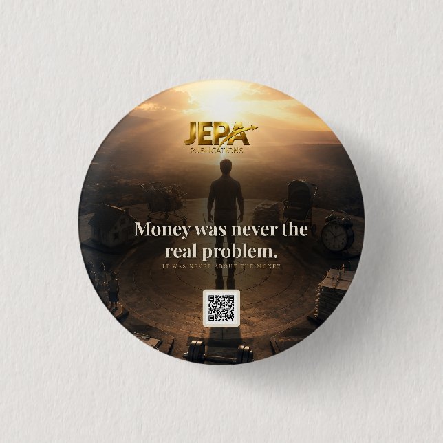 Money Was Never the Real Problem Book Quote Button (Front)