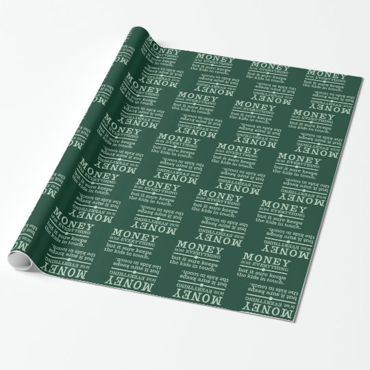 MONEY wrapping paper