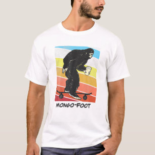 Mongo Foot Bigfoot Sasquatch Skateboard Skating Wi T-Shirt