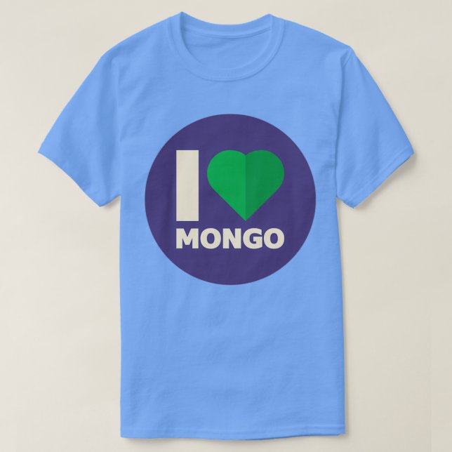 MongoDB I Love Mongo T-Shirt (Design Front)