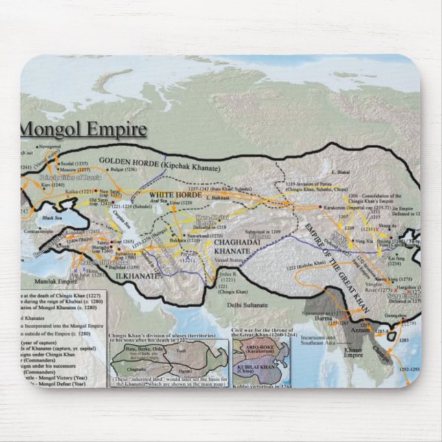 Mongol Empire Mousemat Mouse Pad (Front)