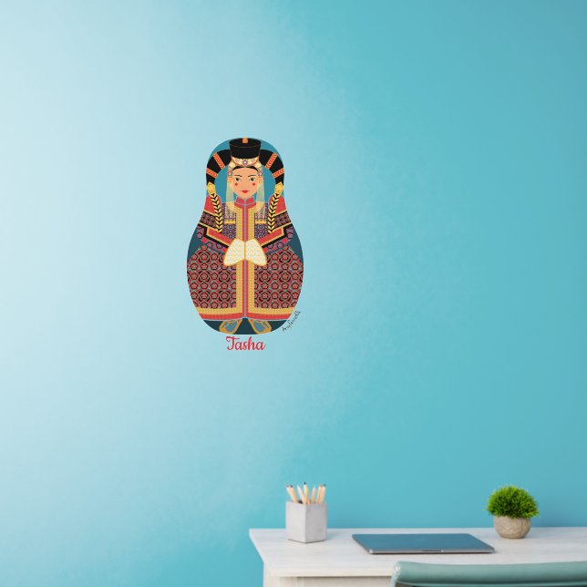 Mongol Matryoshka Wall Decal (Home Office)