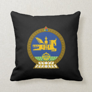 Mongol (Mongolian emblem Throw Pillow