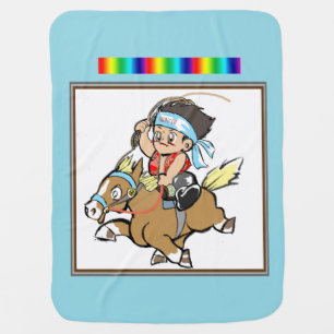 Mongolia-Boy-Baby-blanket Baby Blanket