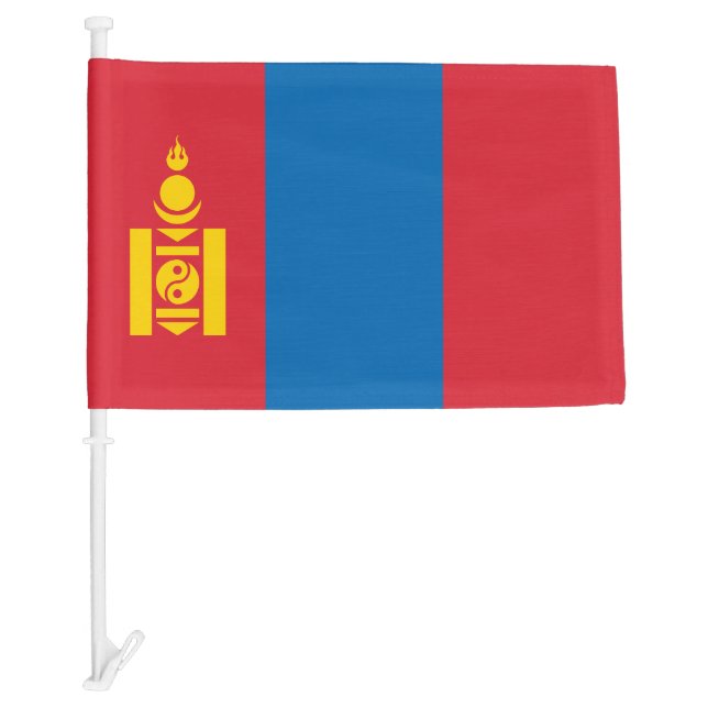 Mongolia Car Flag (Front)
