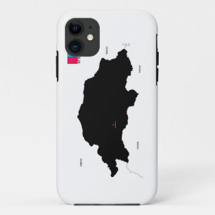 mongolia country political map flag iPhone 11 case