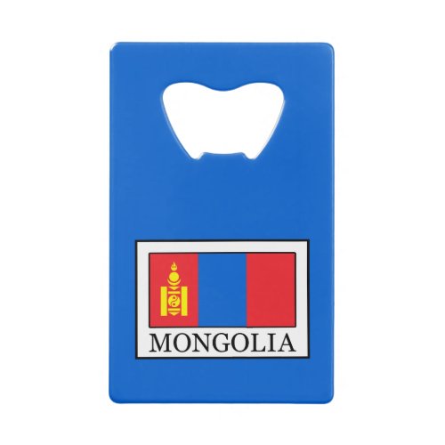 Mongolia Credit Card Bottle Opener