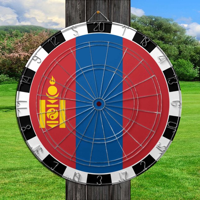 Mongolia Dartboard, game board, Mongolian Flag Dart Board (Creator Uploaded)