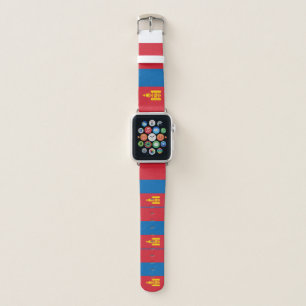 Mongolia Flag Apple Watch Band