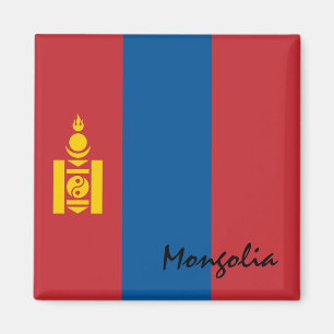 Mongolia flag & Asia holiday/sports fans Magnet