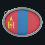 Mongolia Flag Belt Buckle<br><div class="desc">Patriotic flag of Mongolia.</div>
