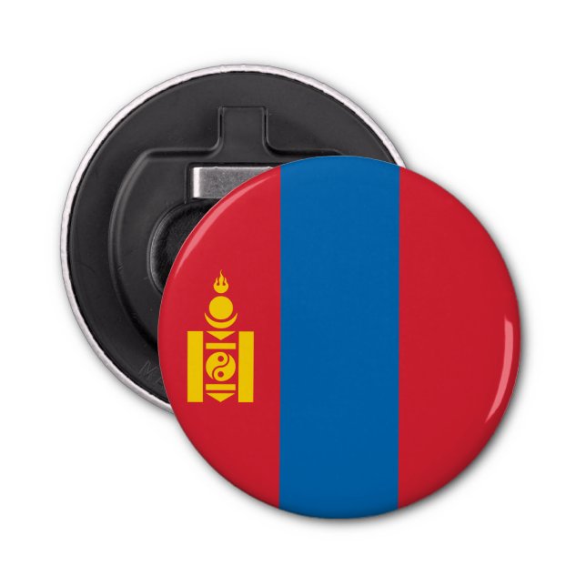 Mongolia Flag Bottle Opener (Front)