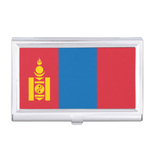 Mongolia Flag Business Card Case