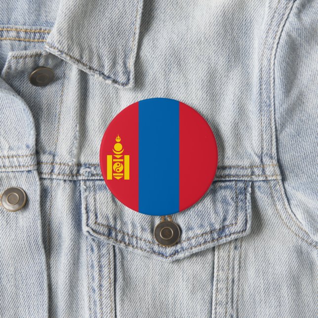 Mongolia flag button (In Situ)