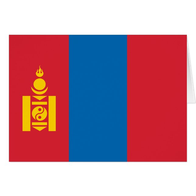 Mongolia Flag Cards (Front Horizontal)