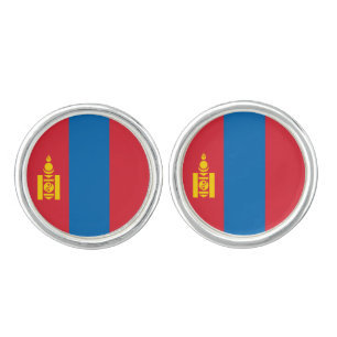 Mongolia Flag Cufflinks