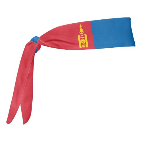 Mongolia Flag Elegant Patriotic Tie Headband