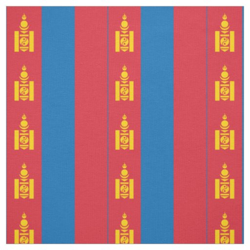 Mongolia Flag Fabric