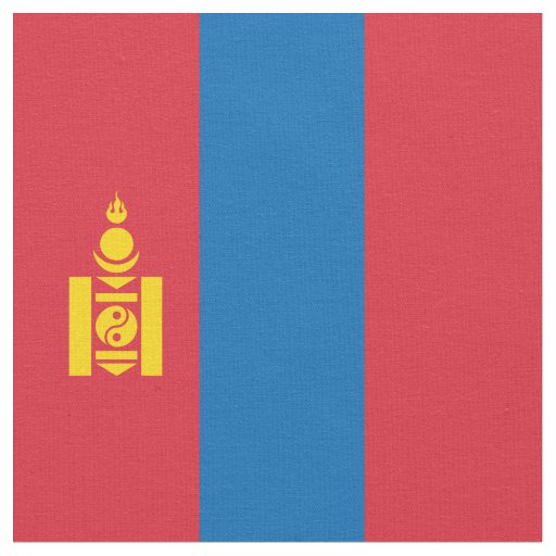 Mongolia flag fabric