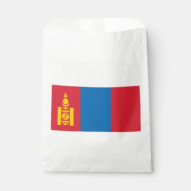 Mongolia Flag Favor Bag (Front)