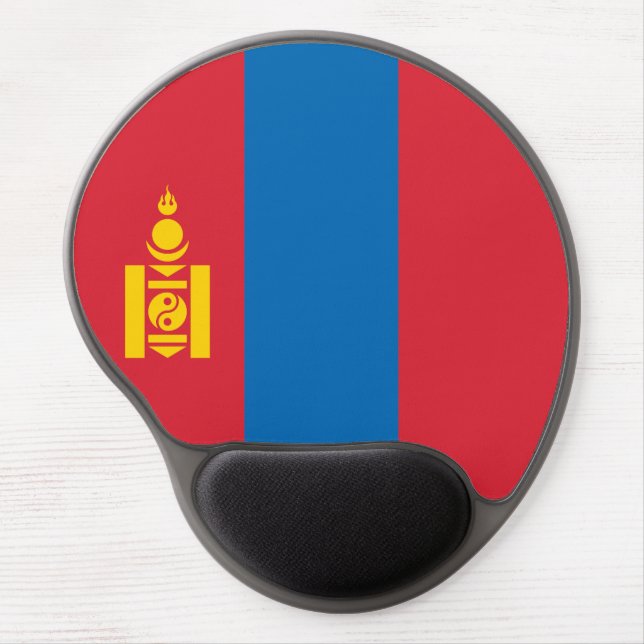 Mongolia Flag Gel Mouse Pad (Front)
