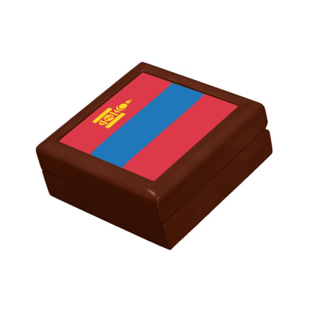 Mongolia Flag Gift Box (Side)