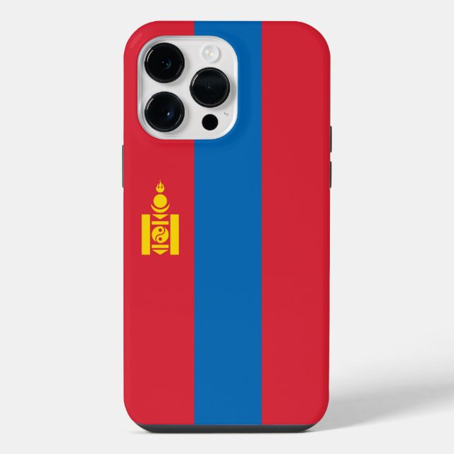 Mongolia flag iphone case (Back)